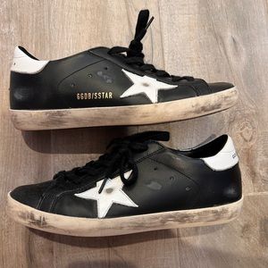 Golden Goose Black 38 8 EUC